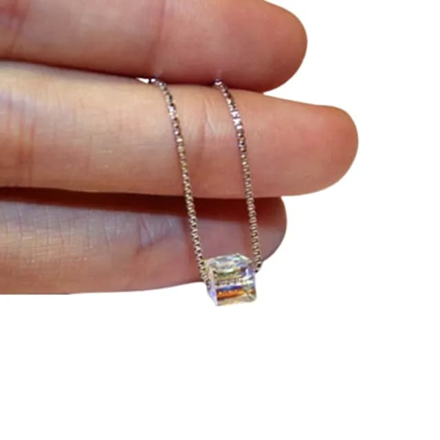 【米蘭精品】現貨+預購 玫瑰金項鍊水晶吊墜(時尚亮眼情人節生日聖誕節交換禮物女飾品73jp11)