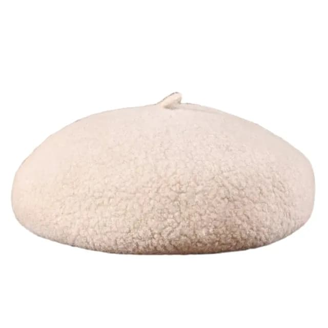 【米蘭精品】現貨+預購 羊毛帽貝雷帽(保暖純色百搭毛呢畫家帽女帽子情人節生日聖誕節交換禮物4色74dq45)