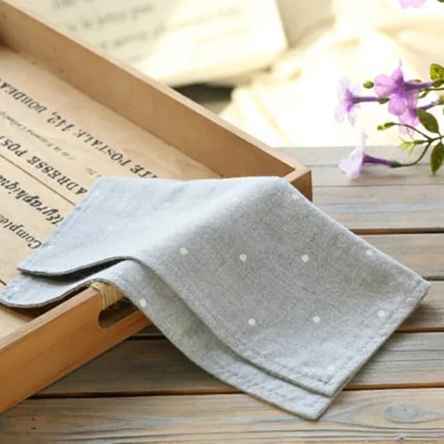 【巴黎精品】父親節禮物 手帕純棉方巾單入(復古簡約復古雙層男手帕4色p1ae13)