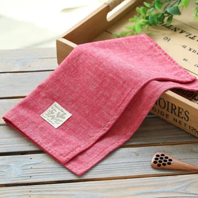 【巴黎精品】父親節禮物 手帕純棉方巾單入(復古棉麻簡約口袋巾男手帕6色p1ae14)