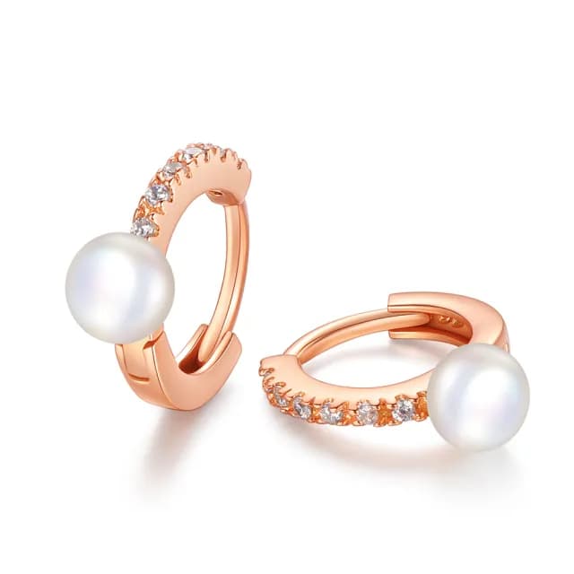 【AchiCat】925純銀珍珠耳環．耳針式(送閨蜜．新年禮物．母親節禮物)