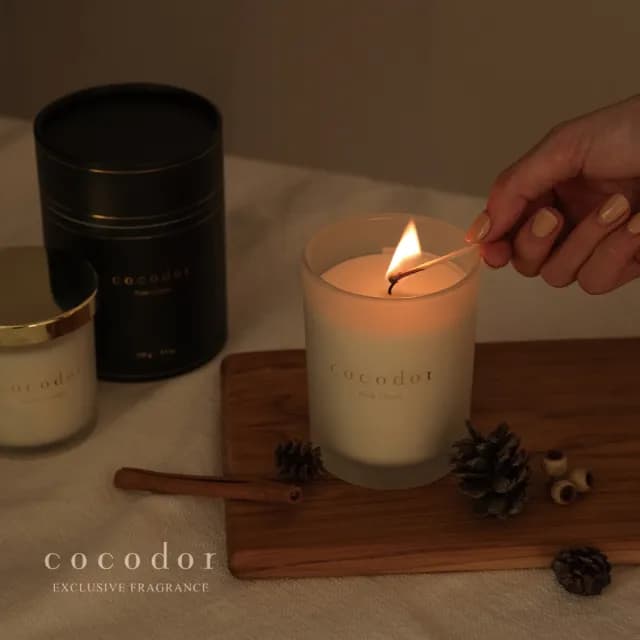 【COCODOR】大豆蠟燭220g(大/多款任選/官方直營)