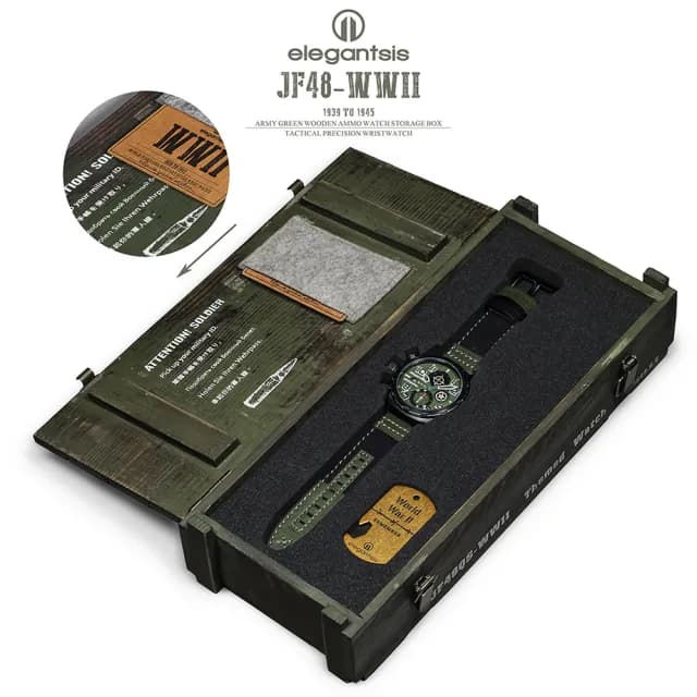 【elegantsis 愛樂時】二戰日本 JF48WWII 收藏家手錶 禮物 送禮 推薦(ELJF48QS-6B05LC)