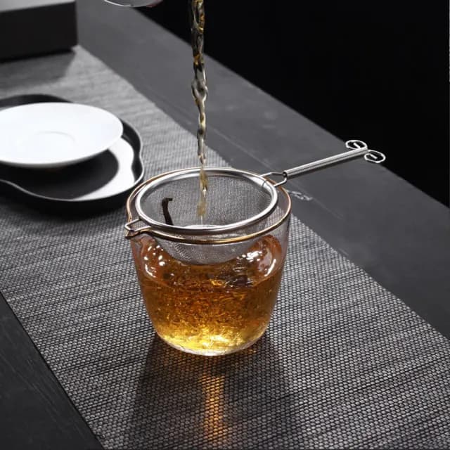 【PUSH!】品茗喝茶具緊箍咒不銹鋼茶漏茶濾+底座茶(道配件套裝組大號T14)