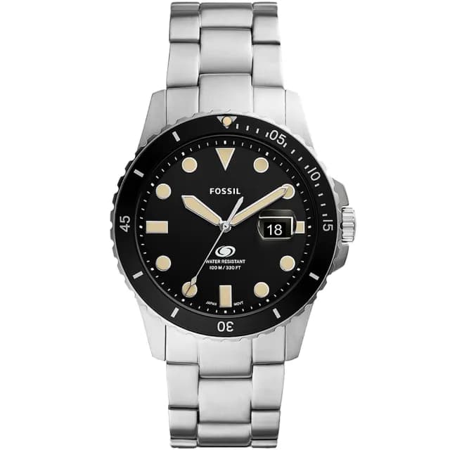 【FOSSIL】美式復古潛水造型日曆手錶-42mm 禮物 送禮 推薦(FS5952)