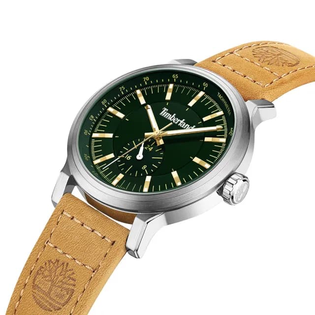 【Timberland】天柏嵐 DISCOLL系列 戶外雅痞石英錶-綠x卡其/46mm 禮物 送禮 推薦(TDWGF2231002)