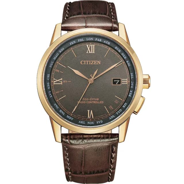 【CITIZEN 星辰】限量經典 萬年曆Eco-Drive  光動能電波對時 男錶 手錶 禮物 推薦(CB0158-10H)