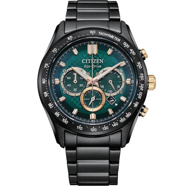 【CITIZEN 星辰】Chronograph 急速賽車 光動能計時男錶 手錶 禮物 推薦(CA4536-86X)