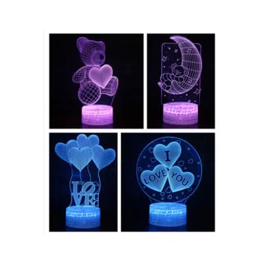 【北熊の天空】爆裂底座LED USB小夜燈 北歐風3D立體造型燈(聖誕節/交換禮物/生日禮物/情人節禮物)