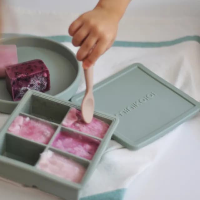 【minikoioi】土耳其製 矽膠副食品分裝盒 多色可選(矽膠餐具)