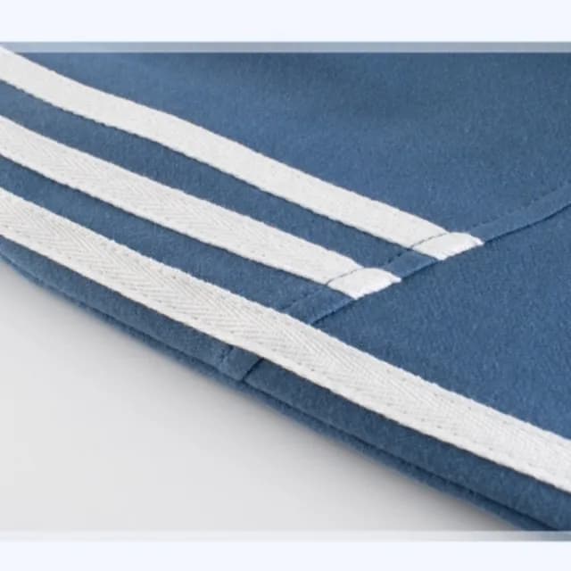 【橘魔法】三線條拼接毛圈棉運動褲(男童 長褲 棉褲 縮口褲 褲子 童裝 兒童)