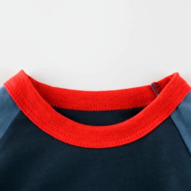 【橘魔法】飛機字母印花插肩薄長袖上衣(薄長袖 男童 童裝)