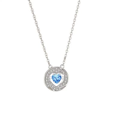 【米蘭精品】現貨+預購 925純銀項鍊鋯石吊墜(流轉之心跳動愛心生日聖誕節交換禮物女飾品3款74cj32)