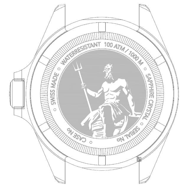 【EDOX 伊度】SkyDiver 海神波賽頓 1000米潛水機械錶-黑 送禮 禮物 推薦(E80120.3NCA.NIN)