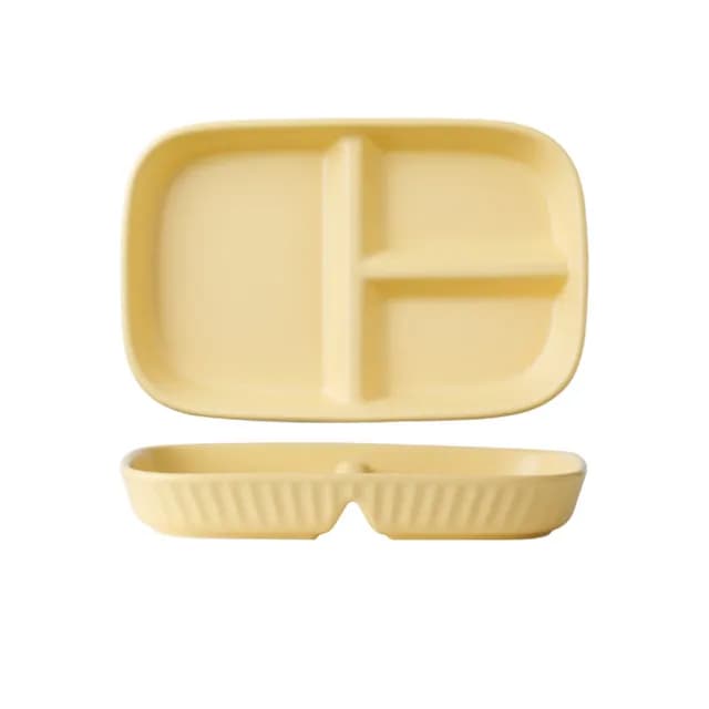 【DR.Story】北歐鄉村田園風格加長型211餐盤(211餐盤 分隔餐盤 減脂餐盤 母親節禮物 女生禮物)