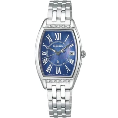 【SEIKO 精工】LUKIA 酒桶型 真鑽太陽能電錶 波女錶指針錶 手錶 禮物 畢業(SSVW179J/1B32-0AR0B)