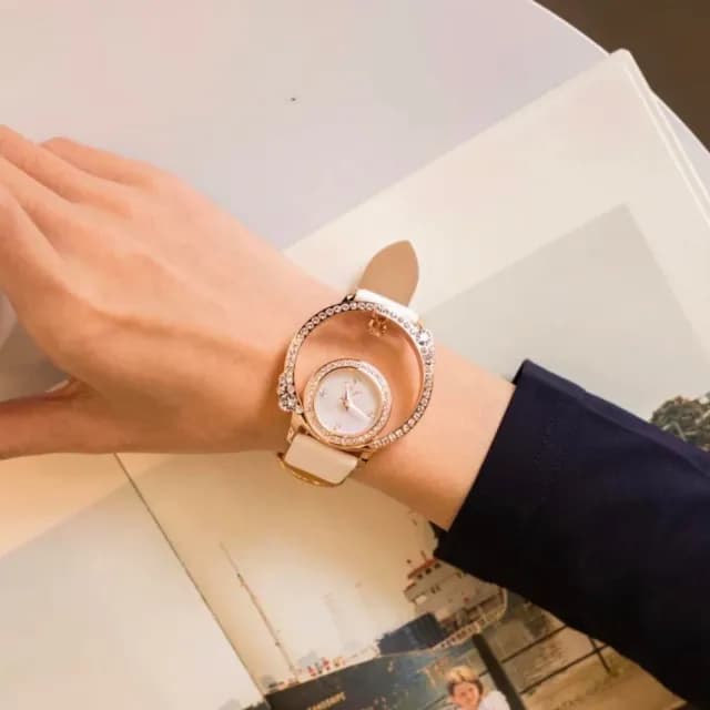 【Galtiscopio 迦堤】COURONNE 天使之眼II系列 時尚腕錶 / 40mm 畢業禮物 送禮 推薦(CO2RGWS001JWLS)