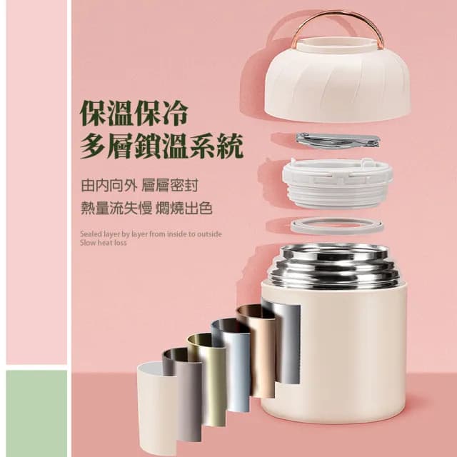 【質感餐具】304不鏽鋼大容量燜燒罐-850ML(湯杯 湯罐 飯盒 保溫罐 悶燒罐 燜燒杯 悶燒壺 食物罐 便當盒)