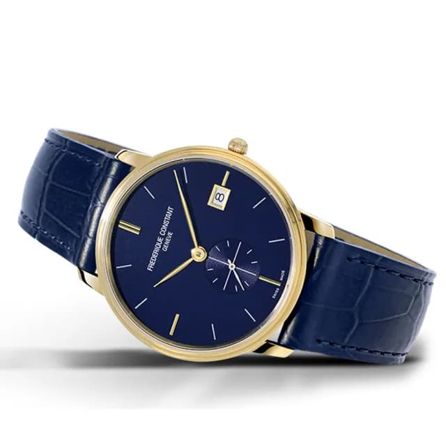 【CONSTANT 康斯登】Slimline 小秒針石英錶 禮物 送禮 推薦(FC-245N4S5)