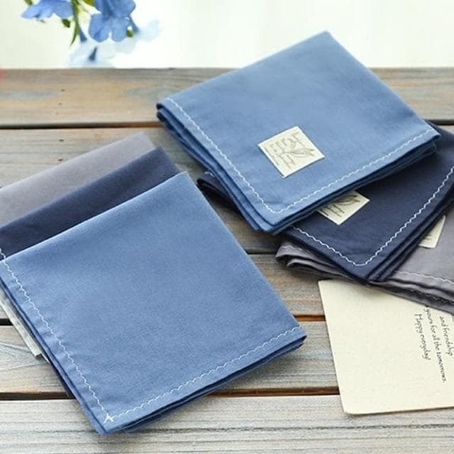 【巴黎精品】現貨+預購 手帕禮盒純棉方巾 單入(復古口袋巾雙層父親節生日禮物男配件6款p1ae7)