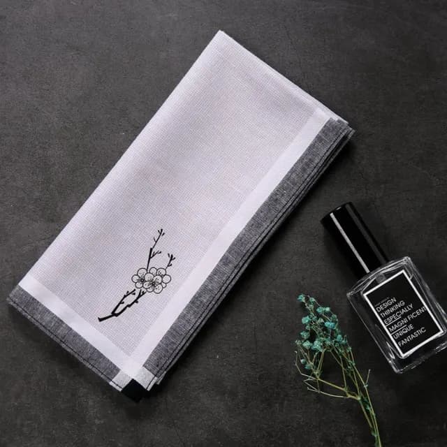 【巴黎精品】現貨+預購 手帕禮盒純棉方巾 單入(梅花印花中國風精梳棉母親節生日禮物女配件8款p1ae6)