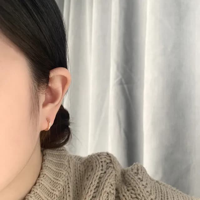 【UME.Acce】父親節禮物 韓劇同款/7mm小圈純銀耳環(S925純銀 抗敏耳環 純銀耳環 圓圈耳環 耳扣耳環 韓劇同