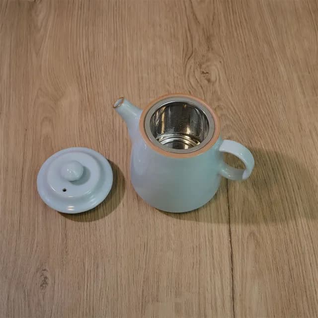 【美味好伙伴】素雅壺 470ml 仿宋名窯 泡茶壺 茶壺(茶具 茶壺 汝窯 哥窯 鈞窯)