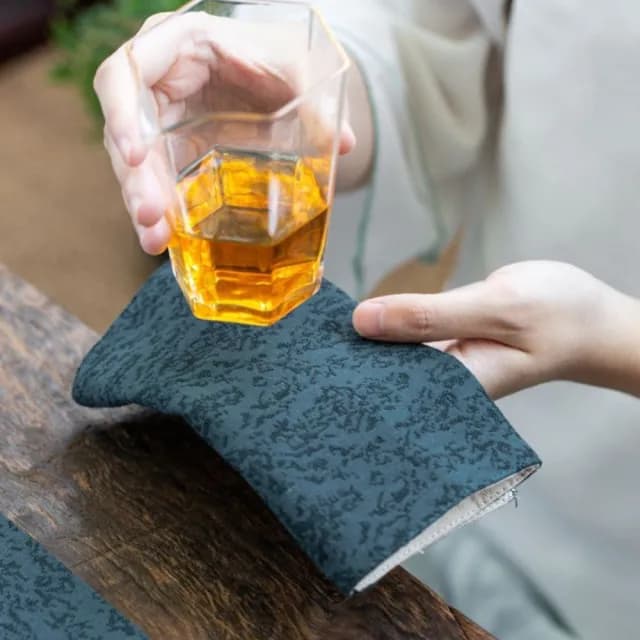 【傳真雅器】樸風襌韻棉麻茶巾(茶具 茶道具 茶巾 茶桌清潔)