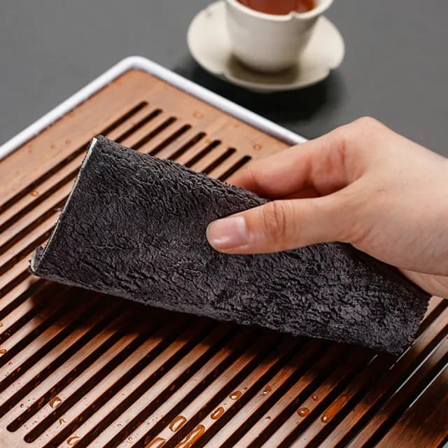 【PUSH!】品茗喝茶具典雅風防水茶席桌布禪意中式復古茶盤桌旗(茶巾小號2入套組T26)