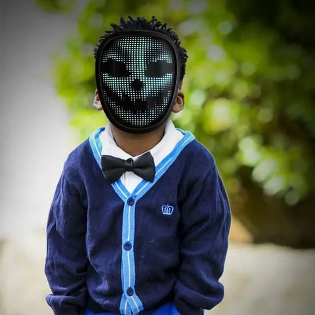 【手勢變臉 面具 彩色圖案】LED彩色變臉面罩(派對 夜店 生日會 慶生 活動 趴踢 party 狂歡 聚會 眾人焦點)