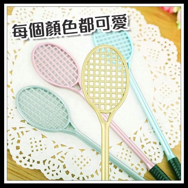 【羽球筆 萌趣 辦公室必備】羽毛球拍造型筆(禮小物 廣宣品 黑色筆芯 學生 原子筆 喜宴)
