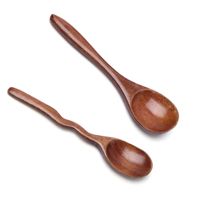 【質感飲食】日式楠木湯匙-2入(木匙 湯勺 木勺 露營 調味勺 環保餐具 木頭餐具 日式餐具 木質餐具)