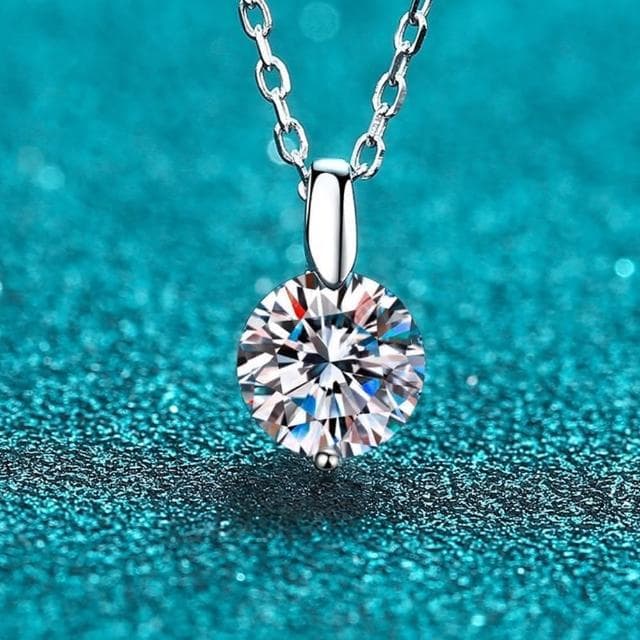 【巴黎精品】現貨+預購 莫桑鑽石項鍊飾品配件925純銀項鍊(3克拉氣質閃耀水鑽鏈鎖骨鏈生日情人節禮物v1ae94)