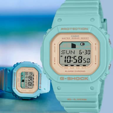 【CASIO 卡西歐】G-SHOCK ITZY 禮志配戴款 G-LIDE 衝浪潮汐女錶手錶 送禮 禮物 推薦(GLX-S5600-3)