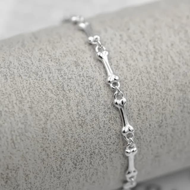 【Porabella】925純銀手鍊 幸運手鏈 狗骨頭小眾設計款純銀手鍊 情人節禮物 告白 銀飾 Bracelets