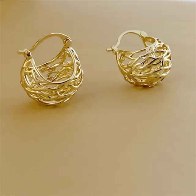 【NDM 南大門】搖籃曲 -耳圈耳扣耳針穿式耳環耳釘耳骨環耳飾(1對入)