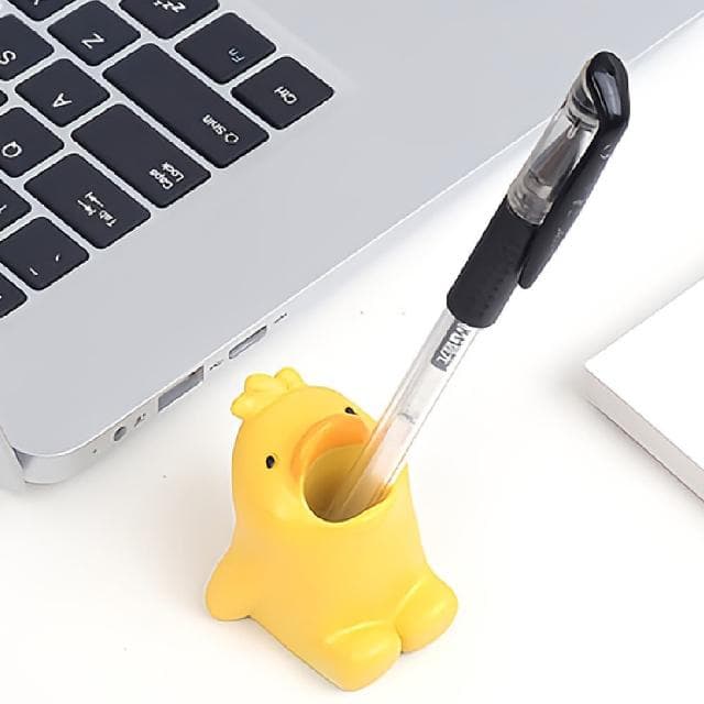 【柯基鴨】可愛動物造型牙刷架-超值2入(置物架 擺件擺飾 筆筒 筆架 牙刷座 情侶 收納 辦公室 禮物 道具) 雙