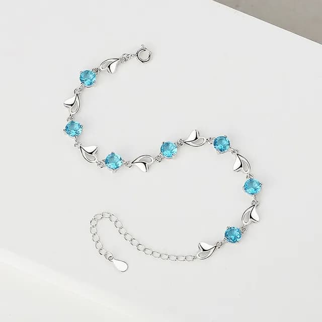 【巴黎精品】現貨+預購 925純銀手鍊鋯石手鏈(繁星點點心形生日情人節禮物女飾品3色v1ar88)