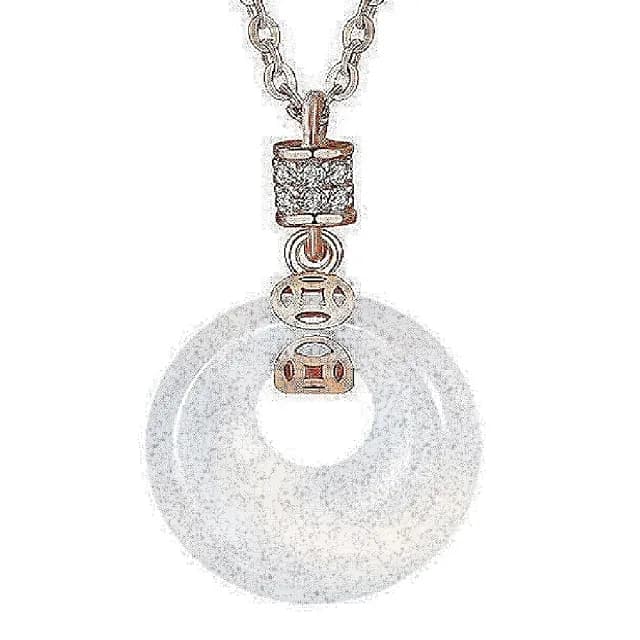 【巴黎精品】現貨+預購 925純銀項鍊和闐玉吊墜(平安扣錢幣鋯石生日情人節禮物女飾品v1ar80)