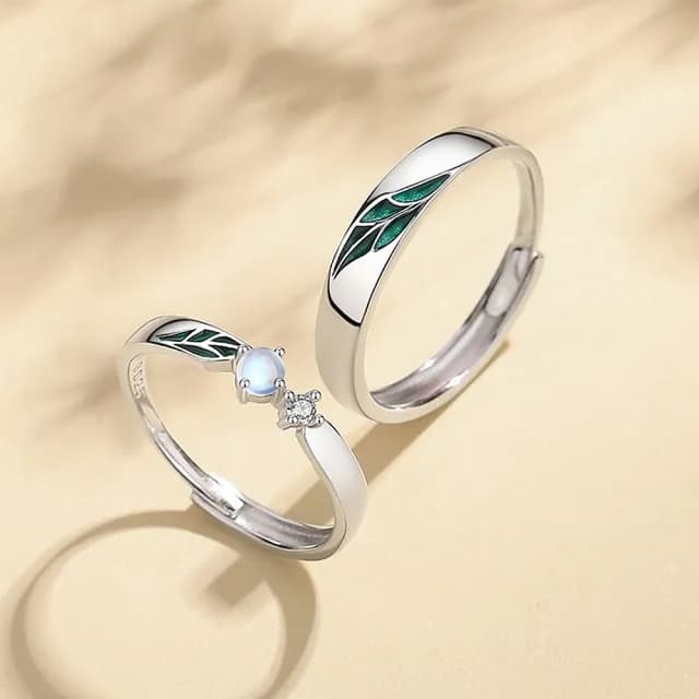 【巴黎精品】現貨+預購 925純銀戒指情侶對戒(月光石情竇初開生日情人節禮物男女飾品2款v1ar10)