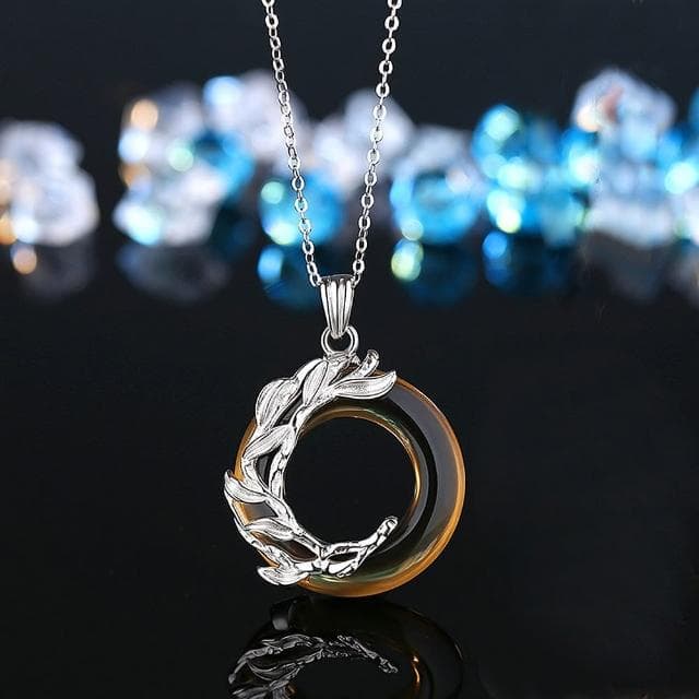【巴黎精品】現貨+預購 925純銀項鍊情侶對鍊(平安扣黑曜石貓眼石生日情人節禮物男女飾品4款v1ar28)