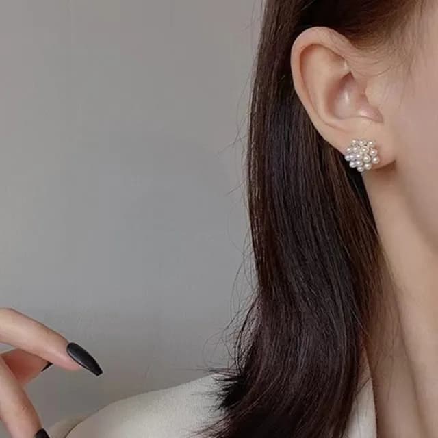 【Oni 歐妮】悄然綻放  耳針穿式耳環耳釘耳骨環 耳飾925銀針(1對入)