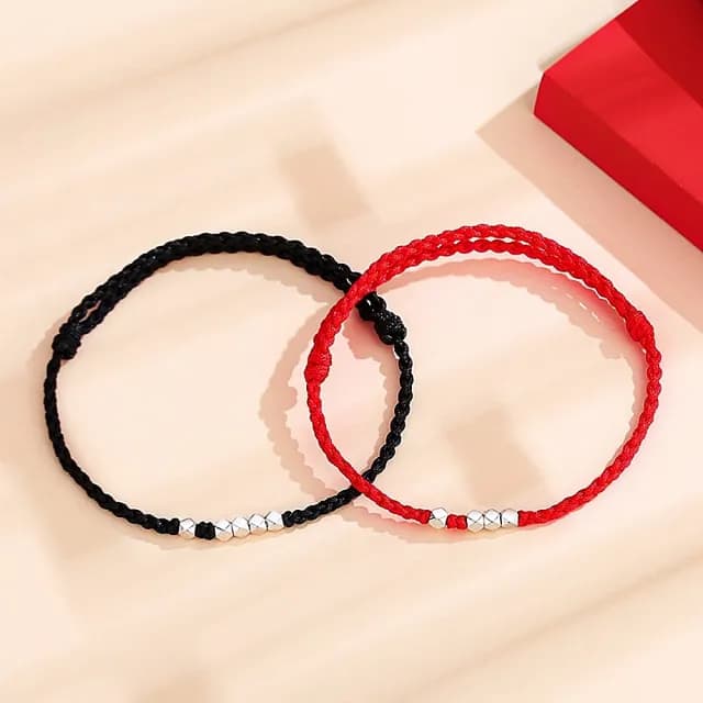 【米蘭精品】現貨+預購 925純銀手鍊情侶對鍊(復古編織碎銀生日情人節聖誕節交換禮物男女飾品74dv2)
