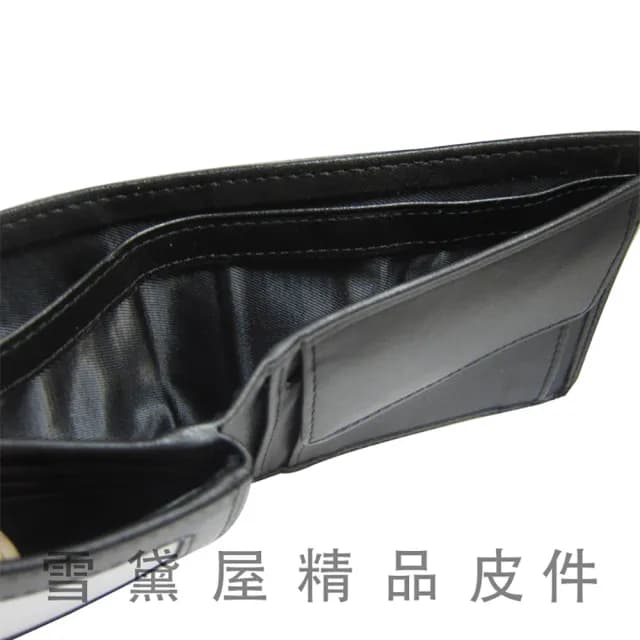 【SNOW.bagshop】情人節禮物 真皮包包  短夾男仕夾100%進口牛皮革標準尺寸固定型證件夾(內零錢袋附禮盒)