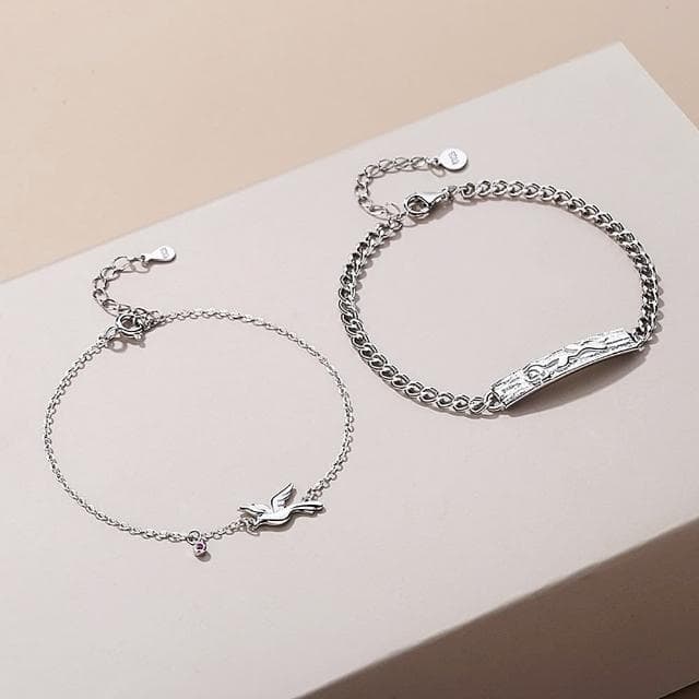 【米蘭精品】現貨+預購 925純銀手鍊情侶對鍊(晶亮純銀拋光生日情人節聖誕節交換禮物男女飾品74dv29)