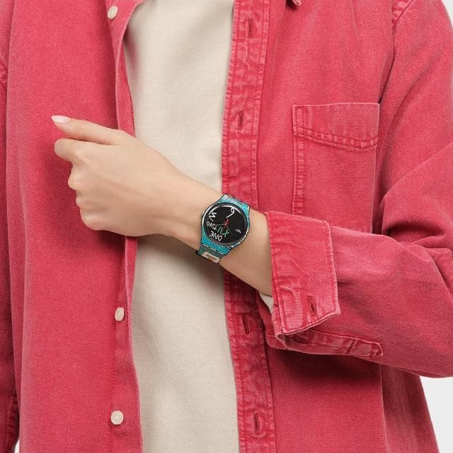 【SWATCH】藝術家聯名錶系列手錶 ISHTAR BY JEAN-MICHEL BASQUIAT 瑞士錶 錶(41mm)