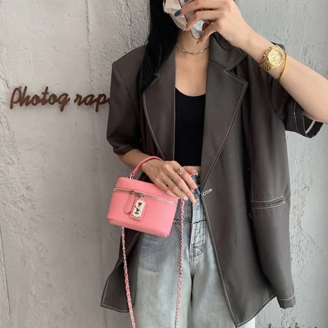 【MoonDy】情人節禮物 包包 包包女 包包  包包女斜背包 鏈條包 手提包 包包女韓版 小香風包包 少女包包 手 