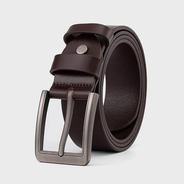 【米蘭精品】現貨+預購 真皮皮帶腰帶(合金針扣頭層牛皮男皮帶情人節生日聖誕節交換禮物2色74eh42)