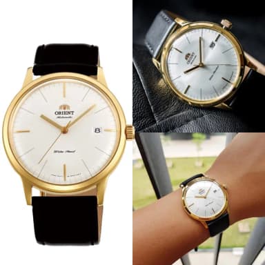 【ORIENT 東方錶】DATE Ⅱ復刻廂型鏡面 機械錶 男錶 手錶 指針錶(FAC0000BW 送禮推薦)