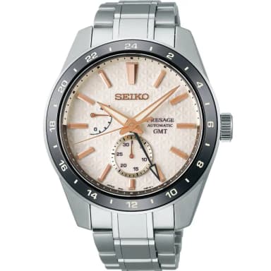 【SEIKO 精工】Presage 新銳系列 Aitetsu靛藍 GMT機械錶 指針錶 手錶 禮物 畢業(6R64-00G0S/SPB273J1)